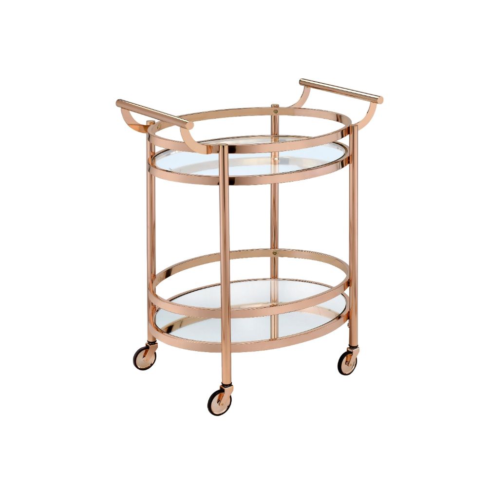 Lakelyn Bar Cart, Rose Gold