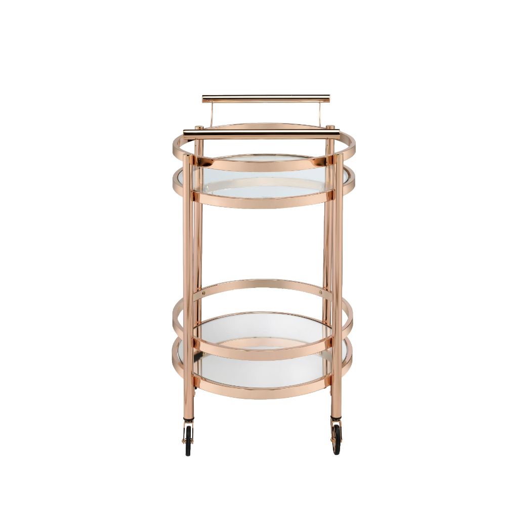 Lakelyn Bar Cart, Rose Gold